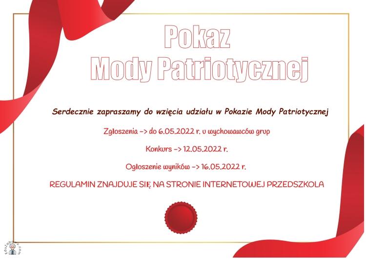 Pokaz Mody Patriotycznej Przedszkole Numer Im Janusza Korczaka W